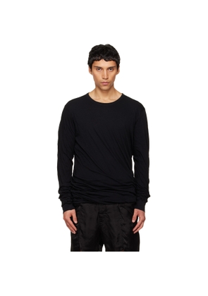 Rick Owens Black Temple Jumbo Double LS T-shirt