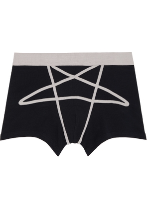 Rick Owens Black & Off White Temple Penta Boxer Briefs