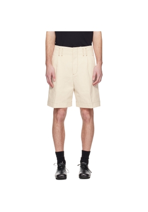 Lanvin Off-White High-Waisted Shorts