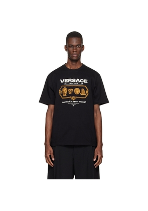 Versace Black Compact Cotton-Jersey T-shirt