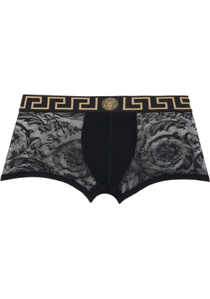 Versace Black Jacquard Barocco Boxer Briefs
