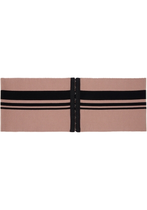 Dries Van Noten Pink Ribbed Waistband Belt