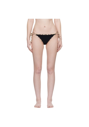 Burberry Black Check Trim Bikini Bottom
