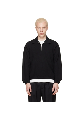 Lady White Co. Black Topper Quater Zip Sweater