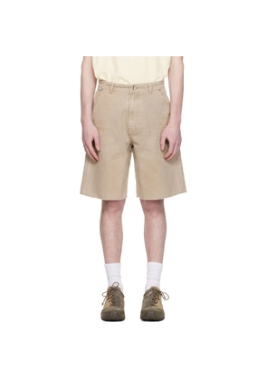 COOR Beige Over Dyed Bermuda Double Knee Shorts