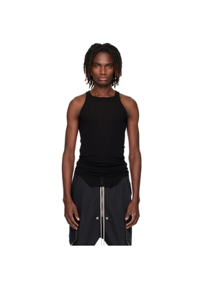 Rick Owens Black Temple Basic Rib Tank Top