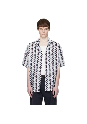 Lanvin Blue Lunar Year Print Shirt
