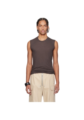 Rick Owens Brown Temple Basic SL Tank Top