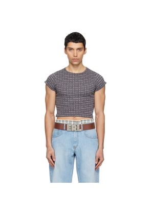 ERL Gray Jacquard Baby T-shirt