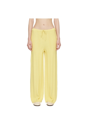 B.B. Wallace Yellow Crewdson Lounge Pants