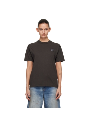 Stone Island Gray 2100026 Organic Cotton Jersey 'Fissato' Effect T-shirt
