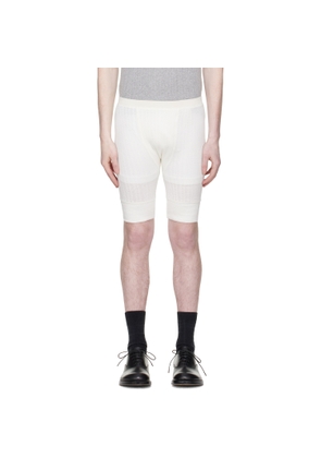 Dries Van Noten Off-White Pointelle Shorts