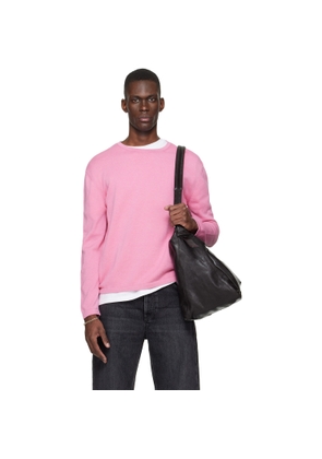 SIRE Pink Long Sleeve Crewneck T-shirt