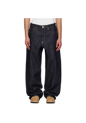 Kenzo Indigo Turn Up Wide Fit Jeans