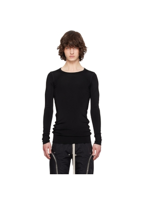 Rick Owens Black Temple Rib LS T-shirt