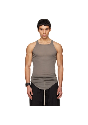 Rick Owens Gray Temple Basic Rib Tank Top