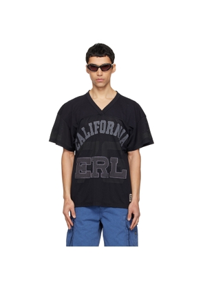 ERL Black Mesh Football T-shirt