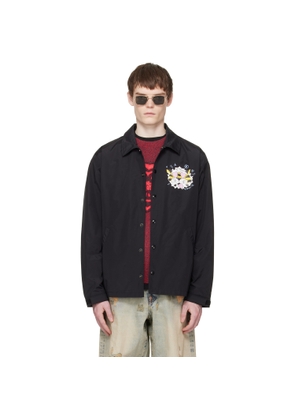 Kenzo Black Kenzo Paris 'KENZO Wild Tiger' Light Coach Jacket