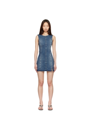 OUR LEGACY Blue Pliant Denim Minidress