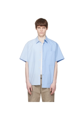 RE;CODE Blue Split Short Sleeves Shirt
