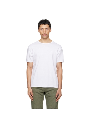 Paul Smith Three-Pack White Organic Cotton Logo Lounge T-shirts
