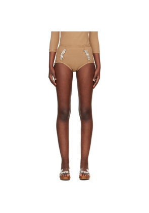 Simone Rocha Beige Sculpt Briefs