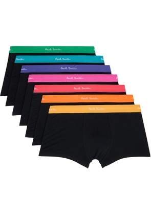 Paul Smith Seven-Pack Multicolor Organic-Cotton Boxer Briefs