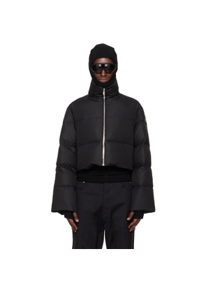 Rick Owens Moncler + Rick Owens Black Cropped Cyclopic Down Jacket