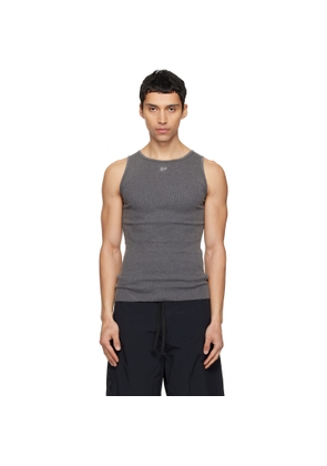 ERL Gray Logo Patch Tank Top