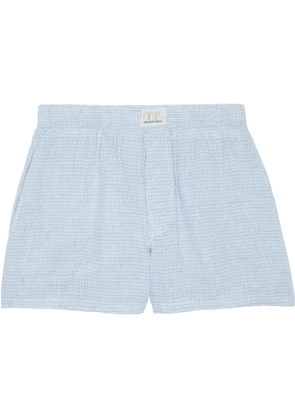 ERL Blue Plaid Woven Boxers