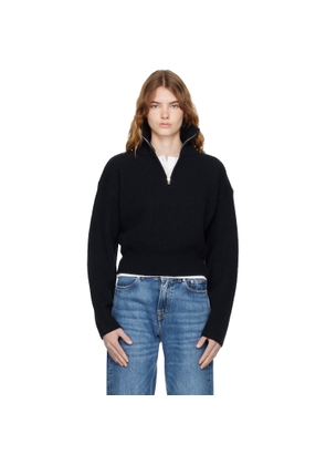 A.P.C. Navy Large Rib Sweater