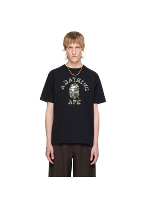 BAPE Black 1st Camo College T-Shirt