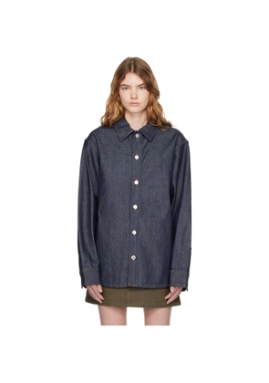 A.P.C. Navy Denim Overshirt