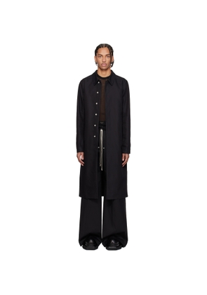 Rick Owens Black Temple Brad Coat