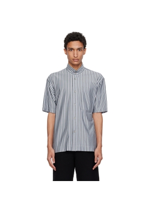 HOMME PLISSÉ ISSEY MIYAKE Blue Stripe Jersey Shirt