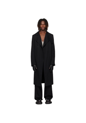 Rick Owens Black Temple Drella Trench Coat
