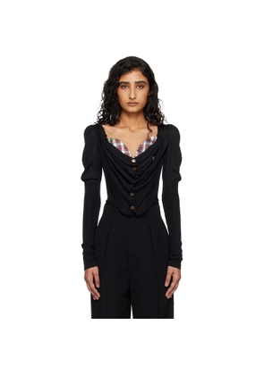 Vivienne Westwood Black Bea Corset Cardigan