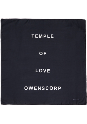 Rick Owens Black Temple Printed Scarf