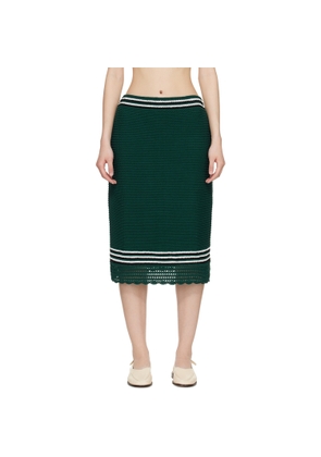 B.B. Wallace Green Kienholz Midi Skirt
