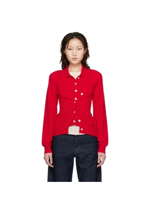 B.B. Wallace Red Kruger Cardigan