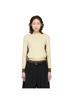 B.B. Wallace Yellow & Brown Hockney Sweater
