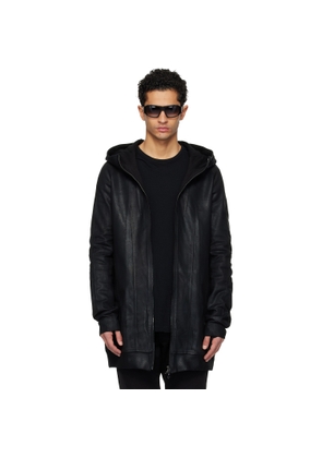 Julius Black Seamed Hoodie