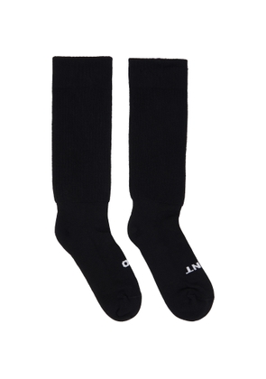Rick Owens Black Temple 'So Cunt' Socks