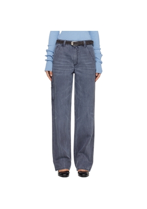 6397 Navy Long Painter Jeans