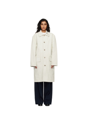 A.P.C. Off-White Coated Canvas Coat