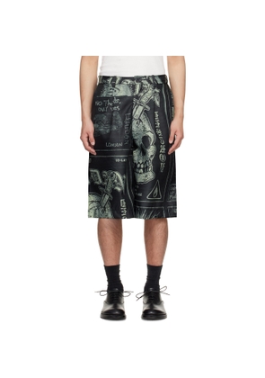 LU'U DAN Black Wide Leg Shorts