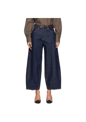 6397 Blue Cropped Roomy Jeans