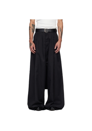 LU'U DAN Black Lowline Trousers