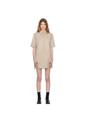 A.P.C. Beige Poly Mini Dress