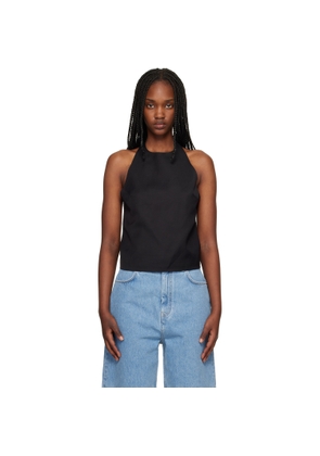 Loulou de Saison Black Sami Halter Blouse